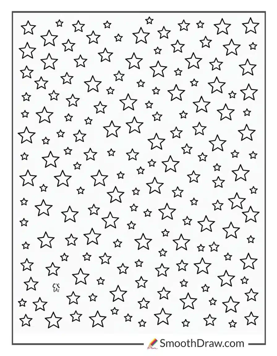 Galaxy Stars Coloring Pages