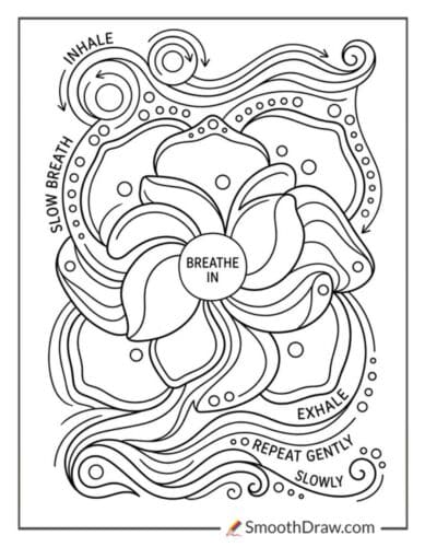Gentle Breathing Flower Pattern