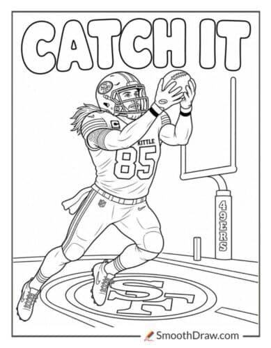 George Kittle Catching A Pass