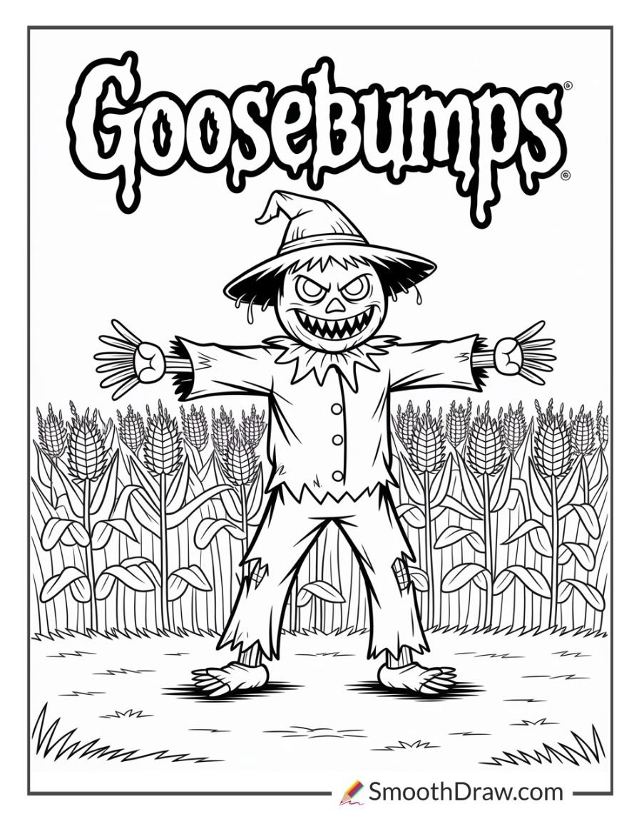 Goosebumps Scarecrow Coloring Pages