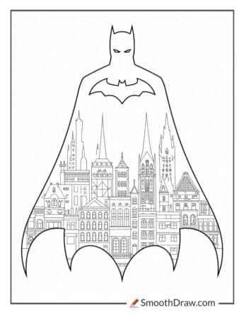gotham city coloring pages