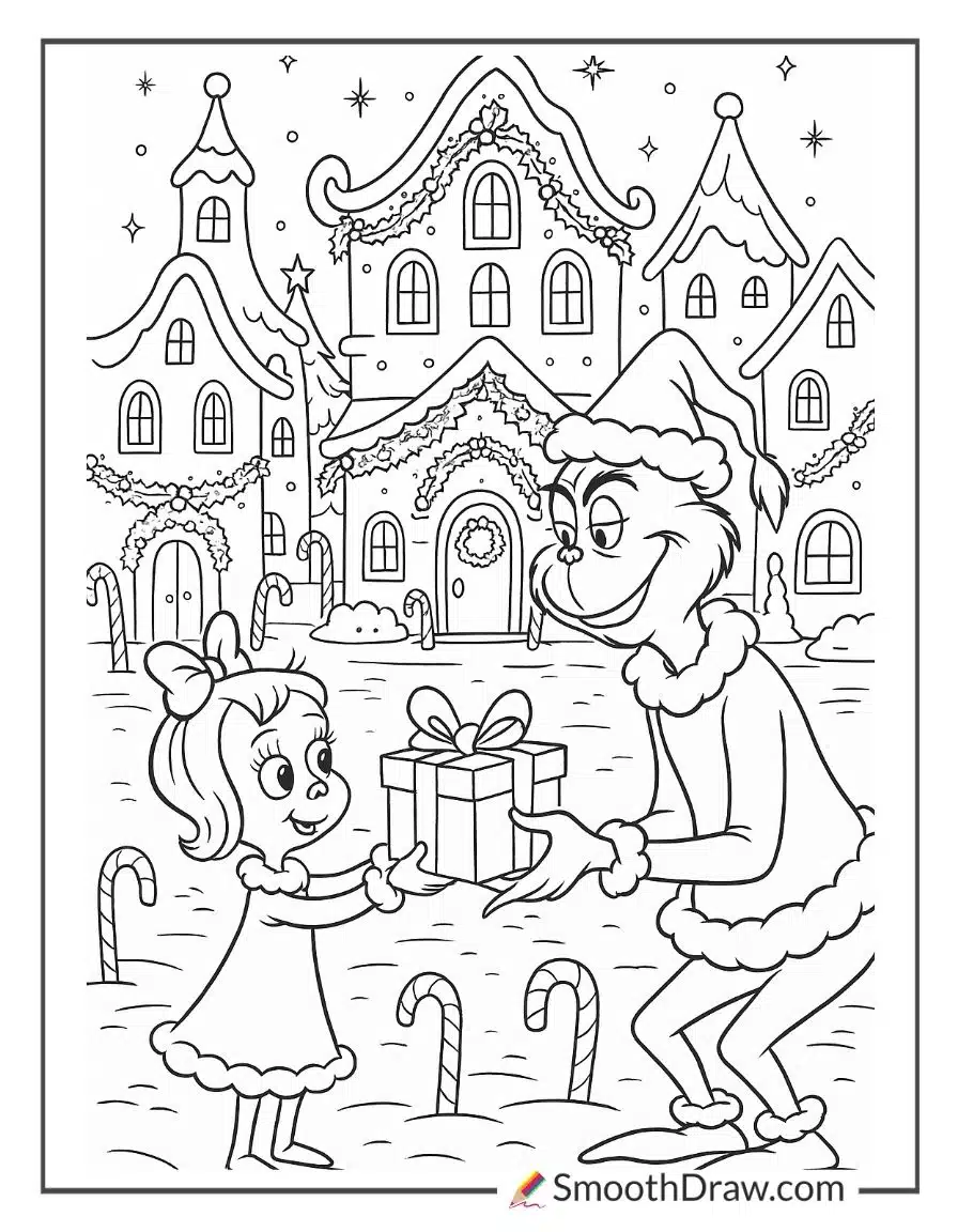 Grinch And Cindy Lou Coloring Pages