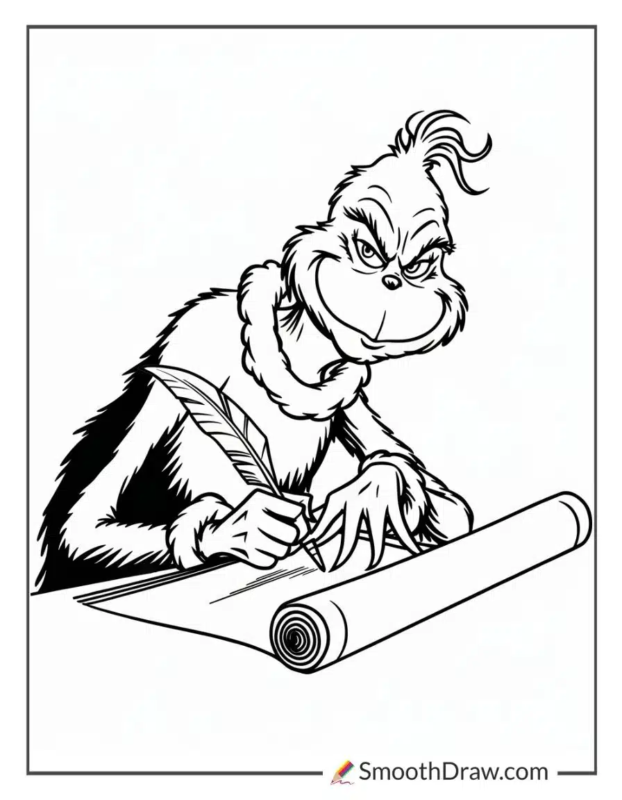 Grinch Coloring Page