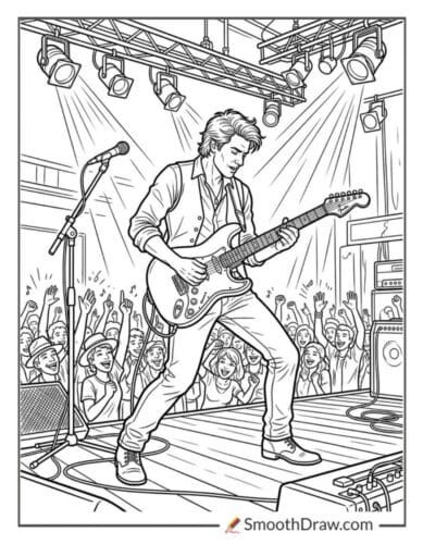 Guitarist On Stage
