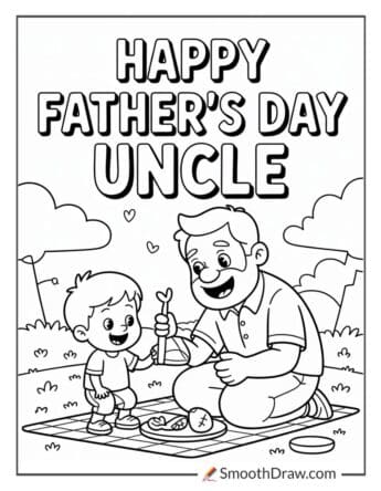 happy fathers day uncle coloring pages