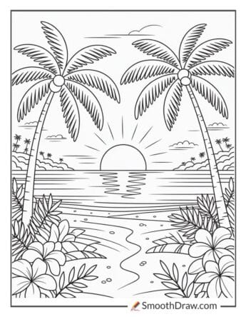 hawaii coloring pages