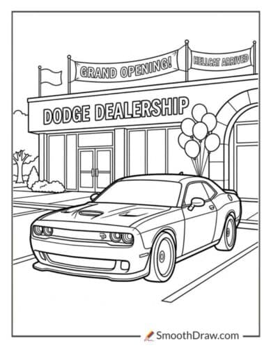 Hellcat At A Car Dealership