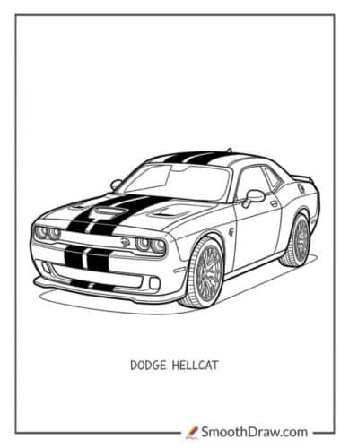 Hellcat With Racing Stripes