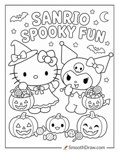 Hello Kitty And Kuromi Halloween