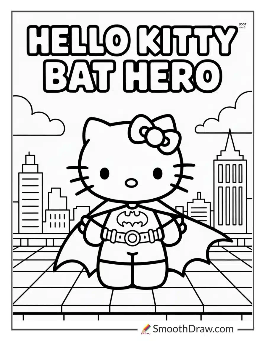 Hello Kitty As Batman