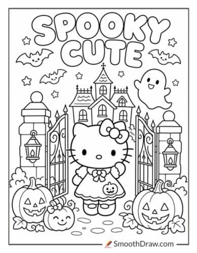 Hello Kitty At Haunted House