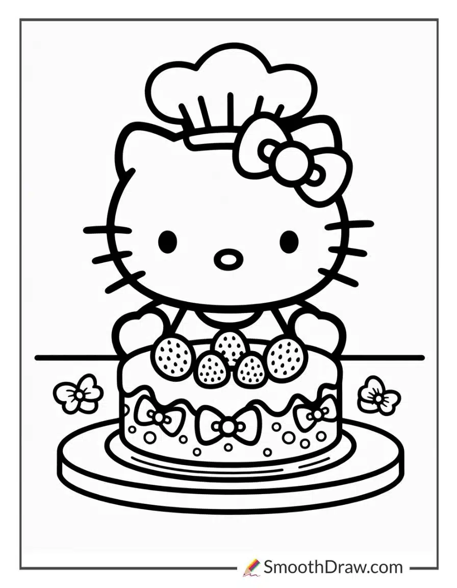 Hello Kitty Cake
