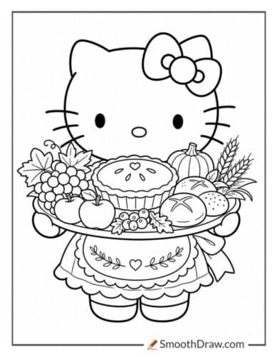 Hello Kitty Carrying Feast Platter