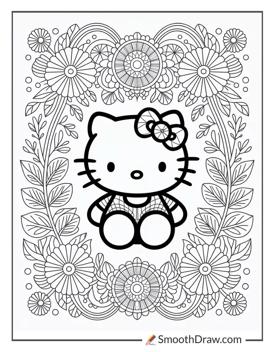 Hello Kitty Coloring Pages For Adults