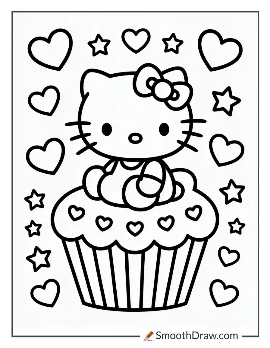 Hello Kitty Coloring Pages
