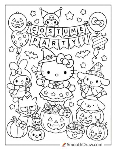 Hello Kitty Costume Party