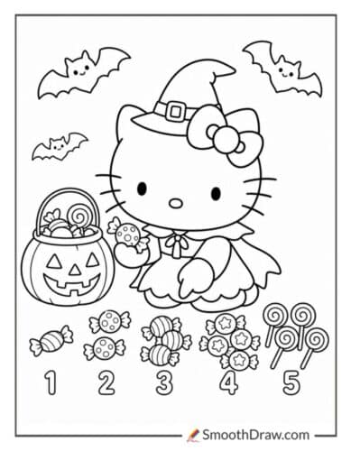 Hello Kitty Counting Trick Or Treat Candy