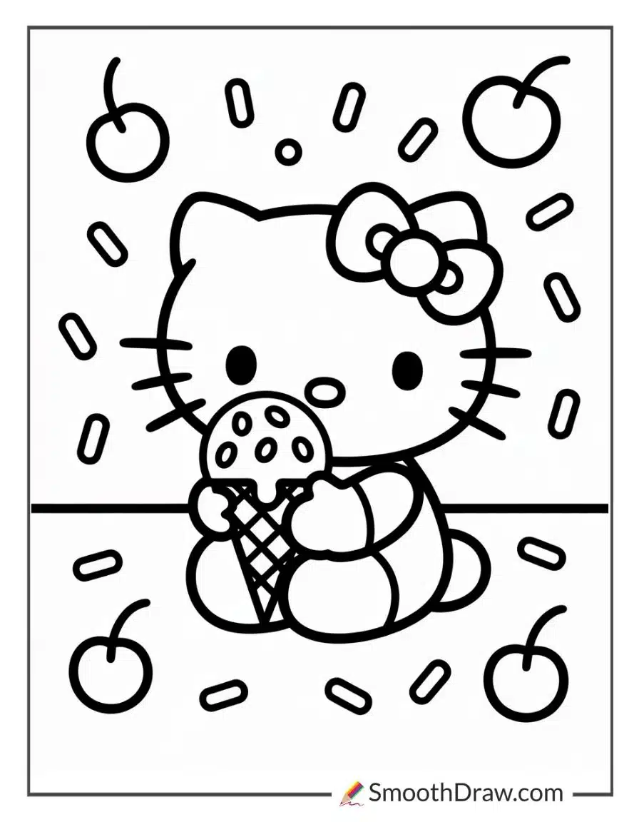 Hello Kitty Ice Cream