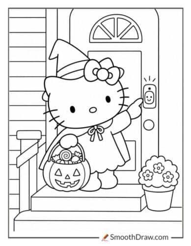 Hello Kitty Trick Or Treating