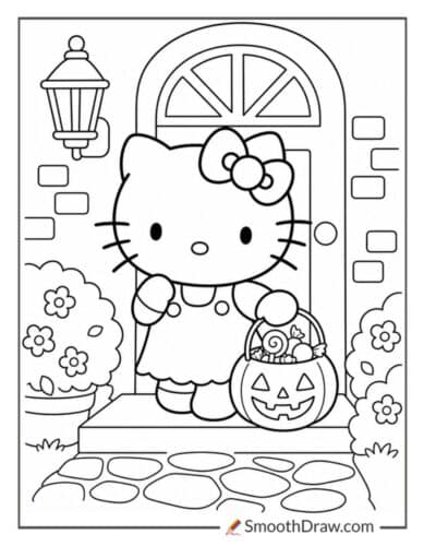 Hello Kitty With Candy Bucket