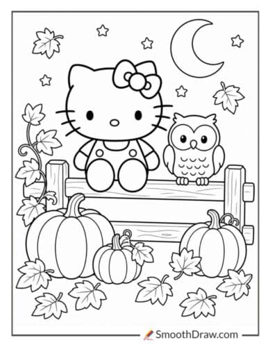 Hello Kitty With Owl Friend
