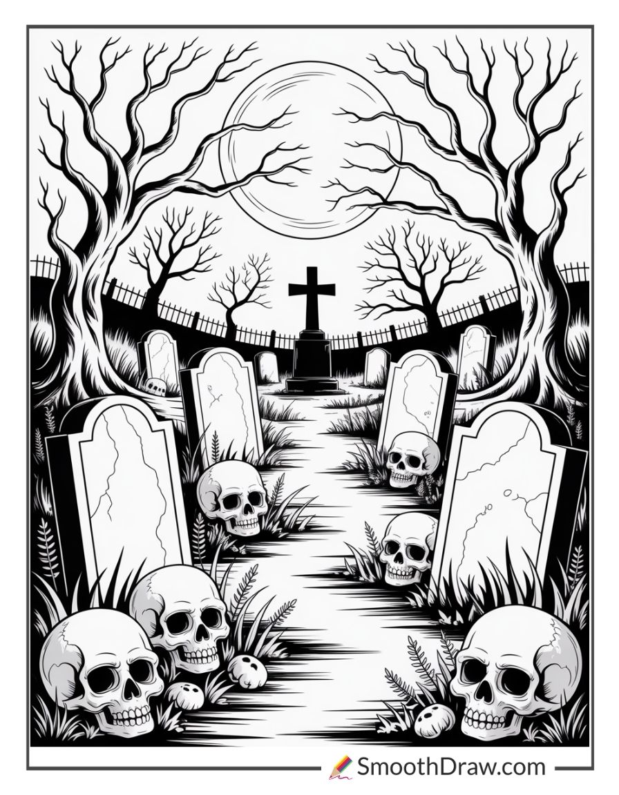 Horror Coloring Pages For Adults