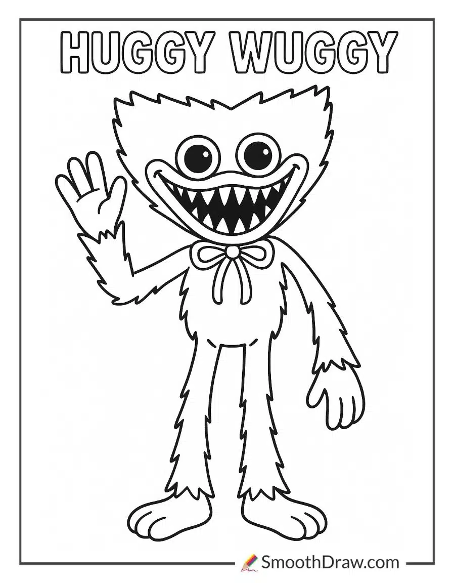 Huggy Wuggy Coloring Pages