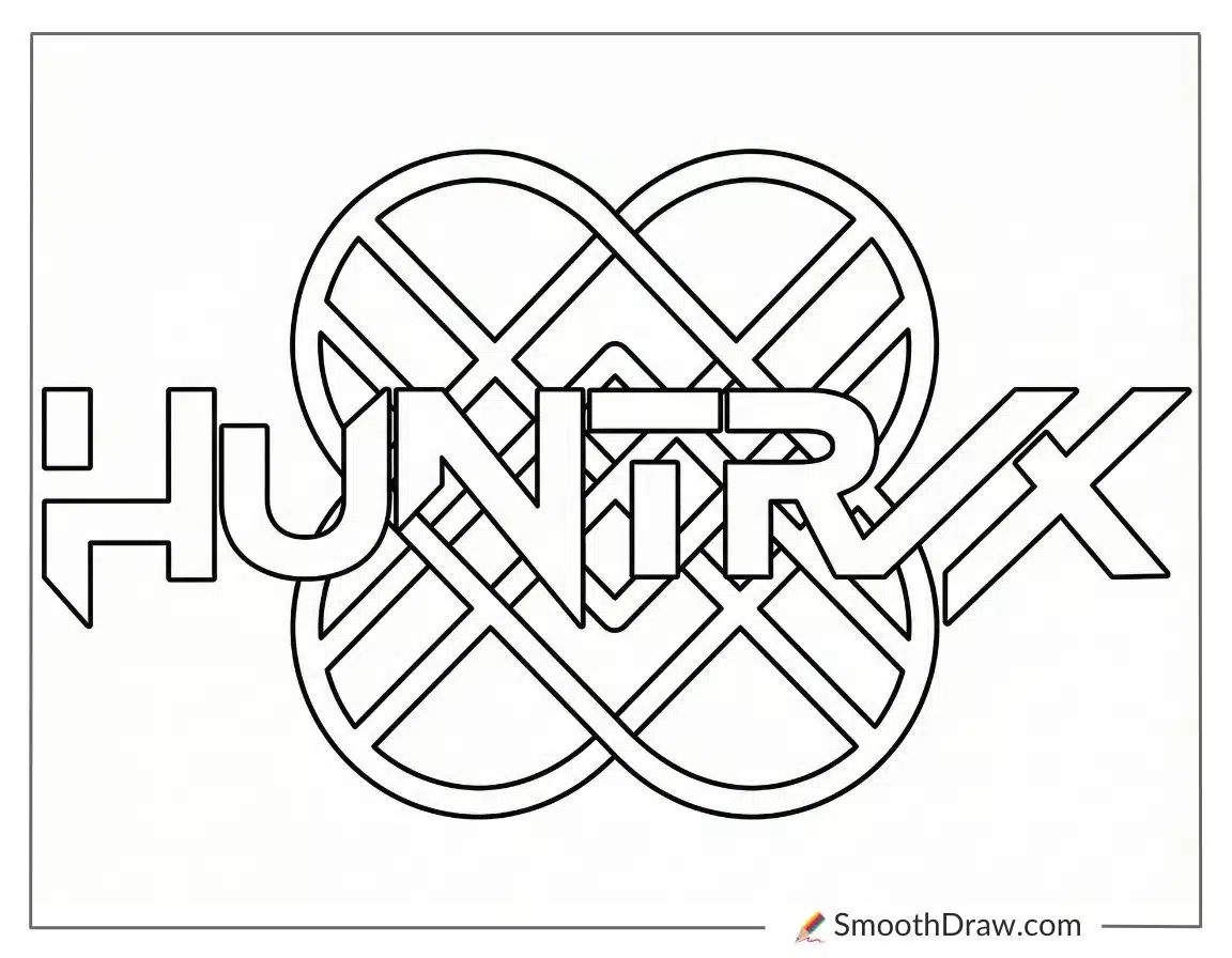 Huntrix Kpop Demon Hunters Coloring Pages