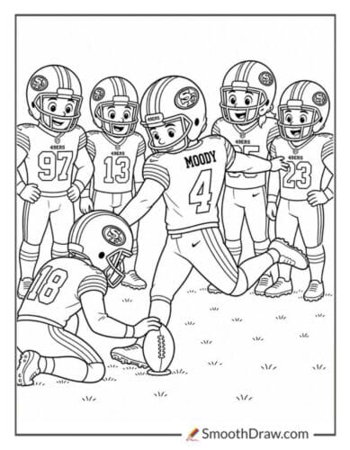 Jake Moody Kicking A Field Goal