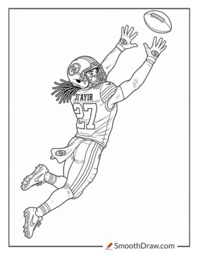 Ji Ayir Brown Defending Deep Pass