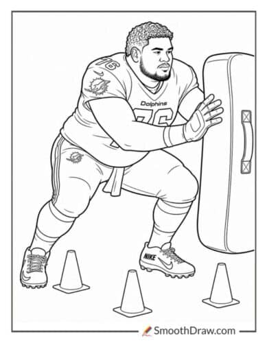 Jonah Savaiinaea Blocking Drill