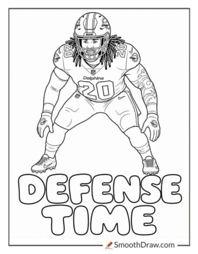 Jordyn Brooks Linebacker Pose