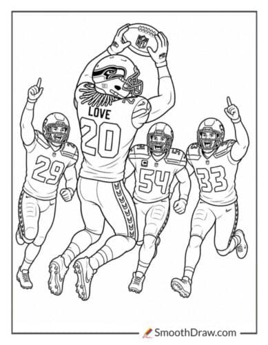 Julian Love Intercepting Football