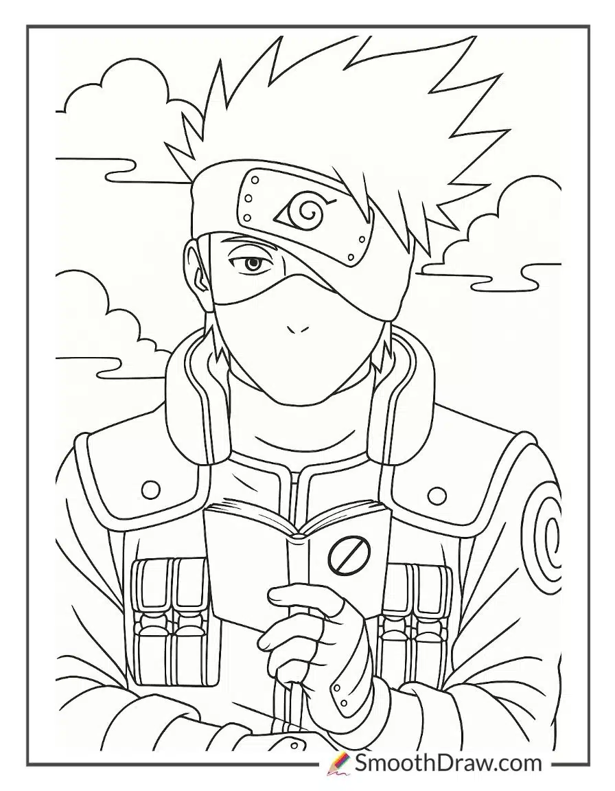 Kakashi Naruto Coloring Pages