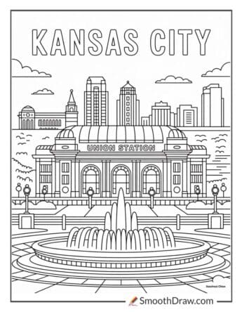 kansas city coloring pages