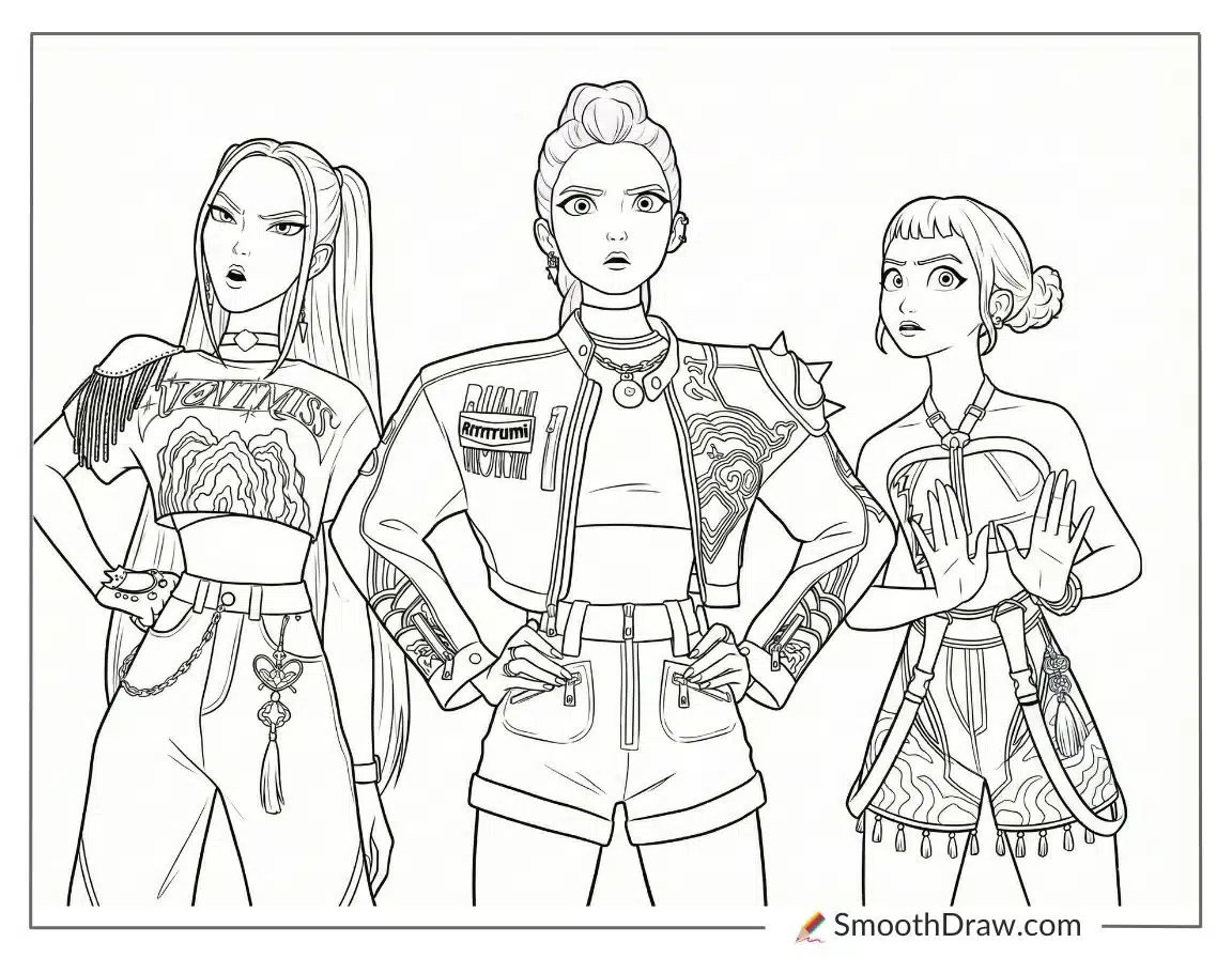 Kpop Demon Hunters Casual Outfits