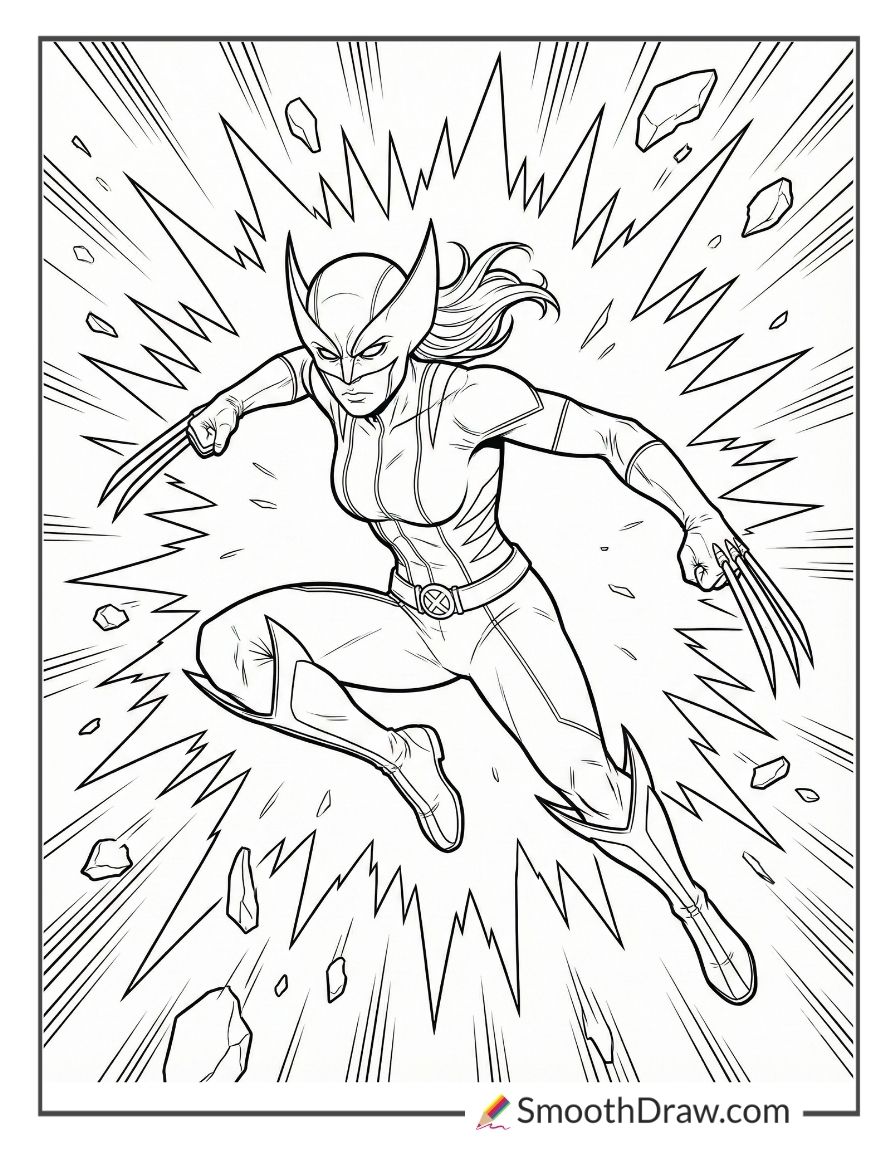 laura kinney wolverine coloring pages