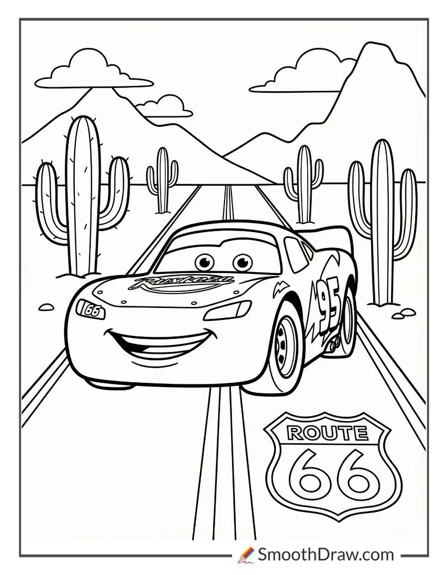 Lightning Mcqueen Coloring Pages For Kids