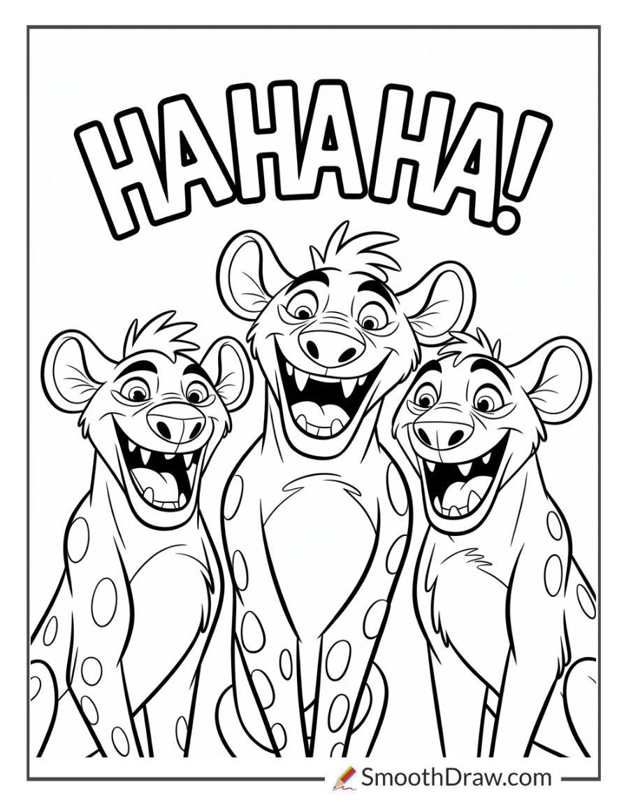 Lion King Hyenas Coloring Pages 2