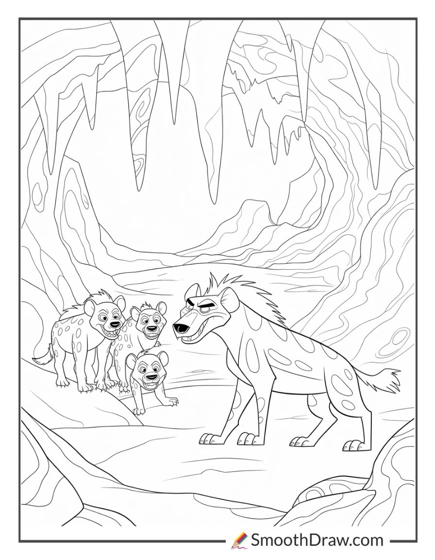 Lion King Hyenas Coloring Pages