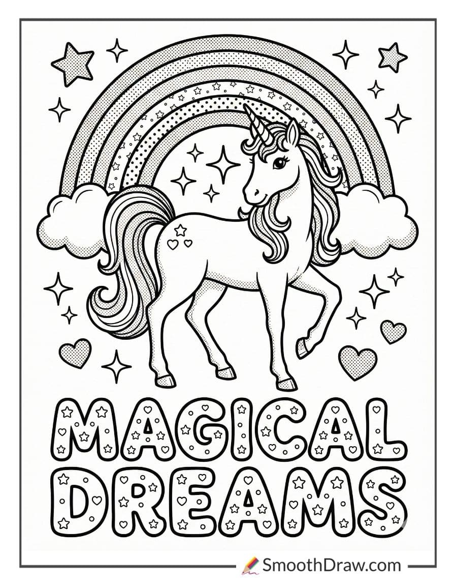 lisa frank unicorn coloring pages