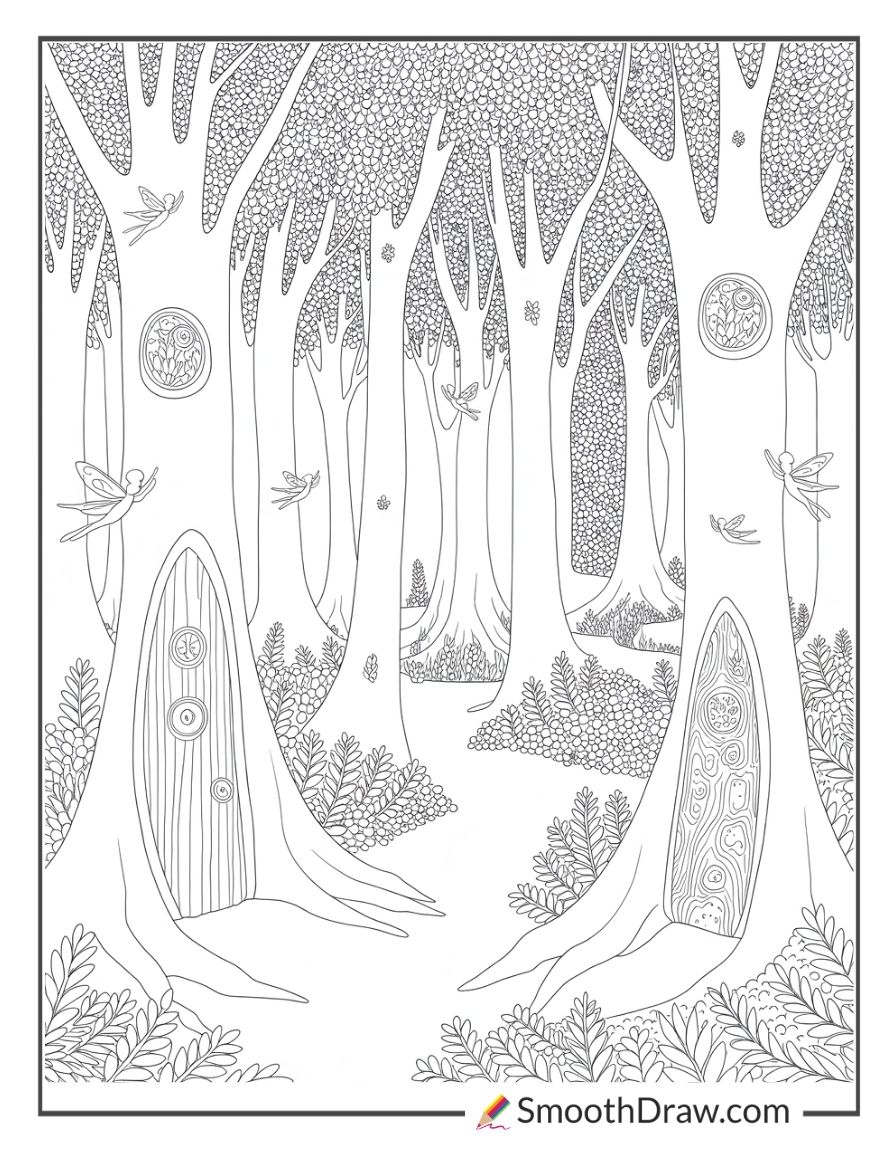 Magical Forest Coloring Pages