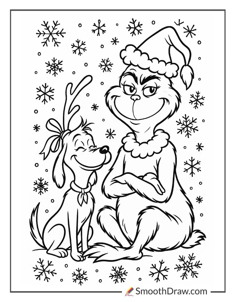 Max Grinch Coloring Page