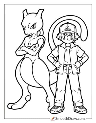 Mewtwo And Ash Ketchum