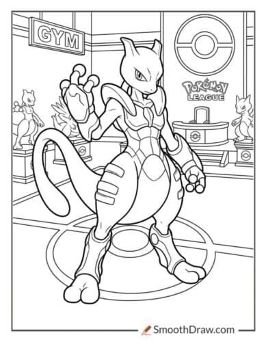 Mewtwo At A Pok Mon Gym