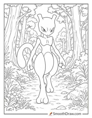 Mewtwo In A Forest