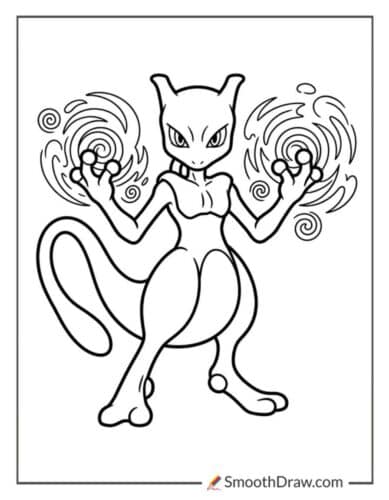 Mewtwo Using Psychic Powers