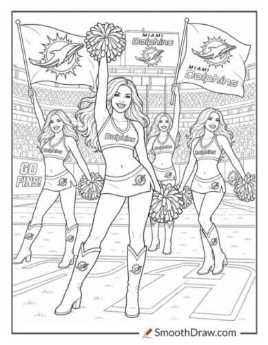 Miami Dolphins Cheer Squad Routine
