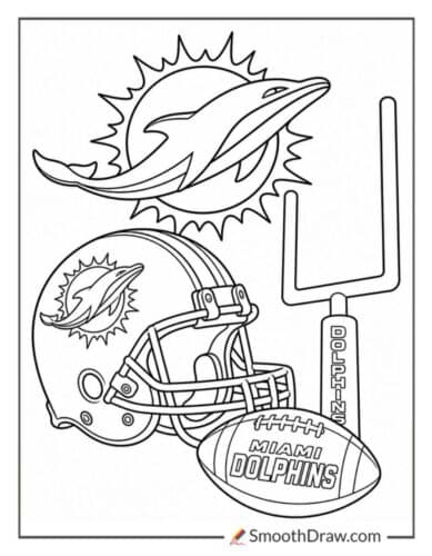 Miami Dolphins Coloring Pages