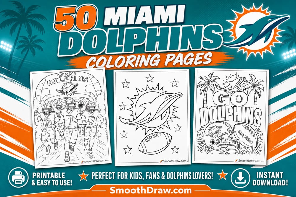 Miami Dolphins coloring pages